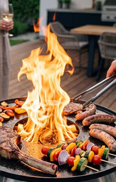 Brasero plancha barbecue Arras - brasero moderne &agrave; pellets