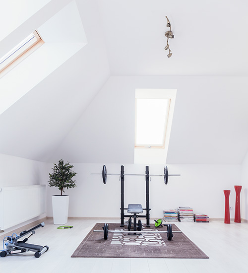 Am&eacute;nagement combles  salle de sport Lille